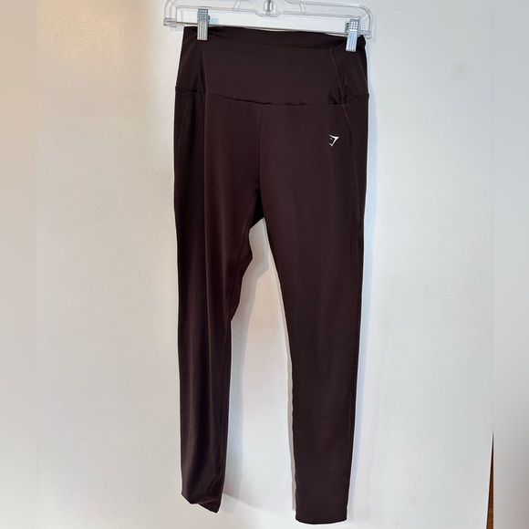 Gymshark Training Leggings Brown Medium - Picture 3 of 4